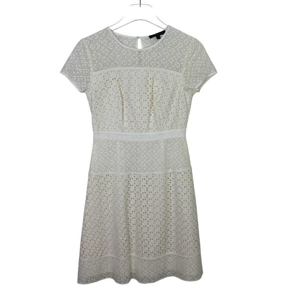 Banana Republic Ivory A-Line Dress Size 2 - Picture 1 of 13